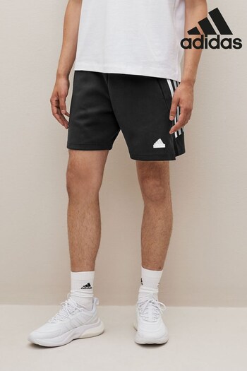 adidas Black Sportswear Future Icons 3-Stripes Shorts (U71674) | £38