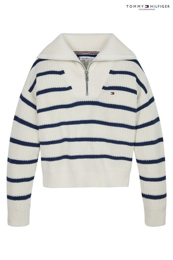 Tommy Hilfiger Natural Half Zip Sweater (U71753) | £65 - £75