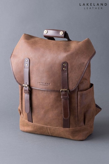 Lakeland Leather Brown Hawksdale Leather Backpack (U71761) | £139