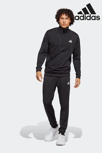 adidas Black patch Sportswear Small Logo Tricot Tracksuit (U71838) | £60