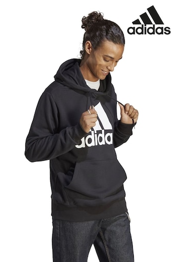 adidas Black Sportswear Essentials French Terry Big Logo Hoodie (U71890) | £40