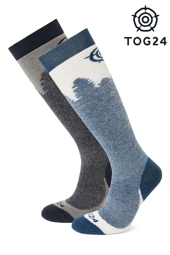 Tog 24 Womens Blue Aprica Ski Socks 2 Packs (U71899) | £32