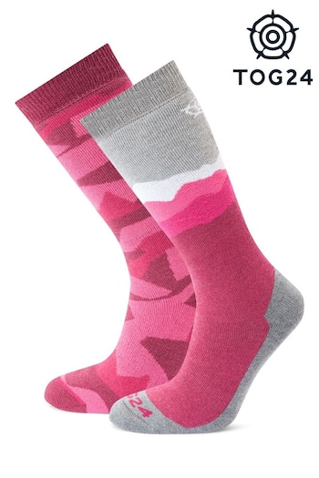 Tog 24 Pink Aleko Ski Socks (U71901) | £24