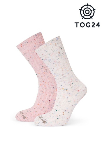 Tog 24 Pink Opora Trek Socks 2 Packs (U71903) | £24