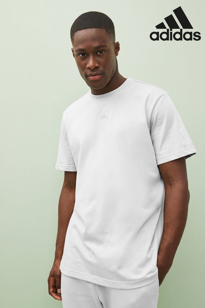 Adidas 3 stripes t shirt white top