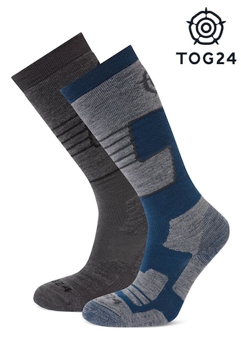 Tog 24 Womens Blue Linz Ski Socks 2 Packs (U71922) | £40