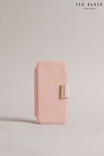 Ted Baker Pink Khailly Croc Effect Iphone 13/14 Card Slot Case (U71958) | £40