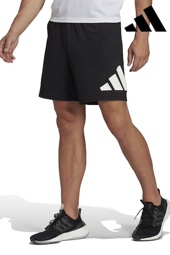 adidas Black Performance Train Essentials Logo Training Shorts (U72700) | £28