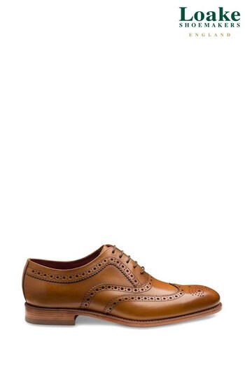 Loake Natural Fearnley Burnished Calf Oxford Brogue Shoes (U72724) | £210