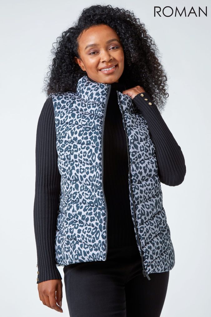 Animal print short top jacket