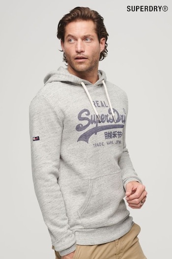 Superdry Grey Vintage Logo Hoodie (U72965) | £60