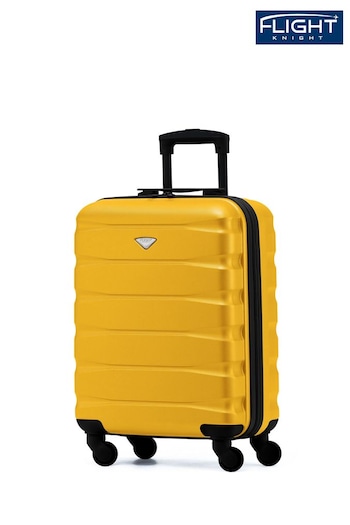 Flight Knight 55x40x20cm Ryanair Priority 4 Wheel ABS Hard Case Cabin Carry On Hand Black Luggage (U73129) | £50