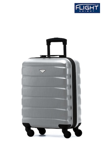 Flight Knight 55x40x20cm Ryanair Priority 4 Wheel ABS Hard Case Cabin Carry On Hand Black Luggage (U73133) | £50