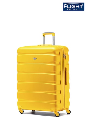 Flight Knight Large Hardcase Lightweight Check In Suitcase With 4 Wheels (U73161) | £80