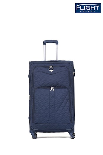 Flight Knight Large Softcase Lightweight Check In Suitcase With 4 Wheels (U73181) | £90