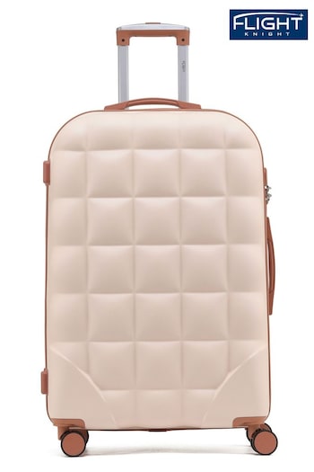 Flight Knight Large Hardcase Printed Lightweight Check In Suitcase With 4 Wheels (U73184) | £80