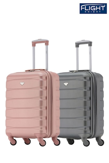 Flight Knight Ryanair Priority 4 Wheel ABS Hard Case Cabin Carry On Suitcase 55x40x20cm  Set Of 2 (U73189) | £90
