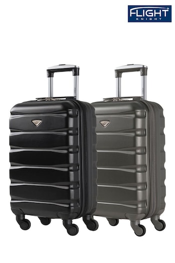 Flight Knight EasyJet Overhead 55x35x20cm Hard Shell Cabin Carry On Case Suitcase Set Of 2 (U73194) | £90