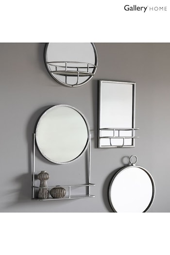 Gallery Home Silver Tailem Rectangle Mirror (U73401) | £115