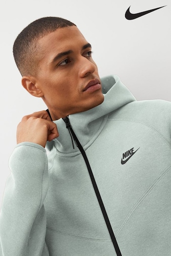 Nike Green Tech Fleece Full Zip Hoodie (U73596) | £120