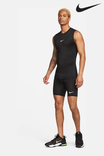 Nike Black Pro Dri-FIT 9" Shorts (U73597) | £33