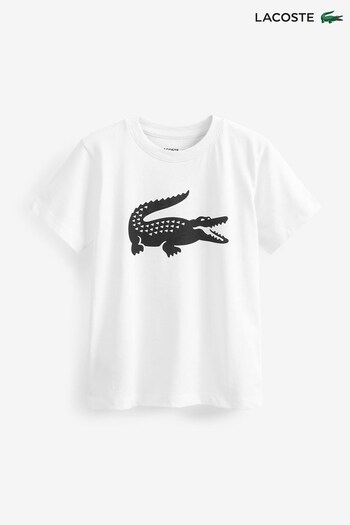 Lacoste White Contrast Logo T-Shirt (U73601) | £20 - £35