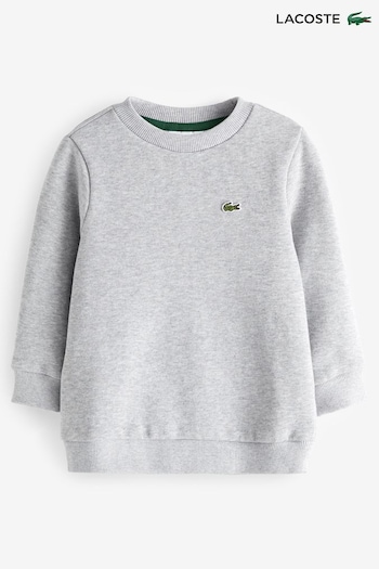 Lacoste pimabomull Grey Fleece Sweatshirt (U73613) | £55 - £65