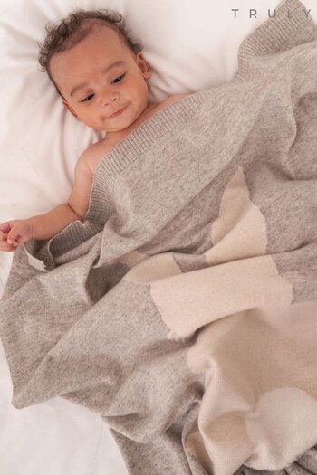 Truly Baby Bunny Grey Blanket (U74007) | £70