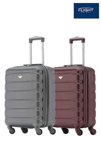 Flight Knight Ryanair Priority 4 Wheel ABS Hard Case Cabin Carry On Suitcase 55x40x20cm  Set Of 2 (U74064) | £90
