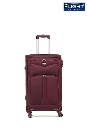 Flight Knight Medium Softcase Lightweight Check-In Suitcase With 4 Wheels (U74082) | £60