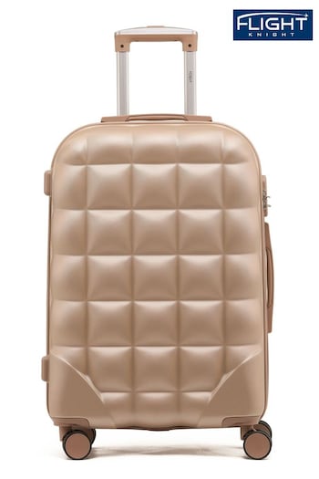 Flight Knight Medium Hardcase Lightweight Check In Suitcase With 4 Wheels (U74087) | £60