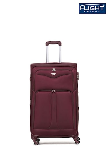 Flight Knight Large Softcase Lightweight Check In Suitcase With 4 Wheels (U74090) | £90