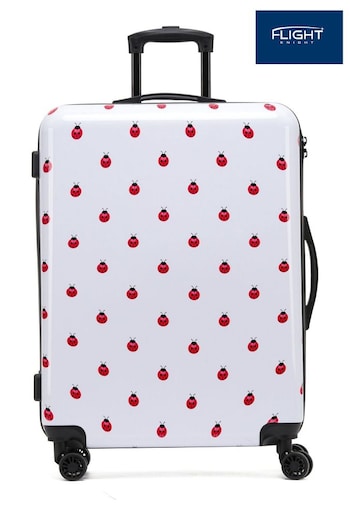 Flight Knight Large Hardcase Printed Lightweight Check In Suitcase With 4 Wheels (U74092) | £90