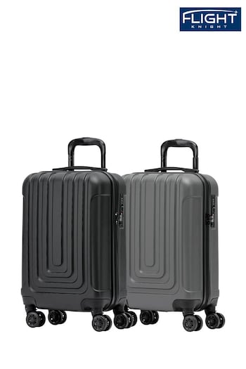 Flight Knight Easy Jet Hard Shell Cabin Carry On Case Suitcase 55x35x20cm Set Of 2 (U74099) | £90