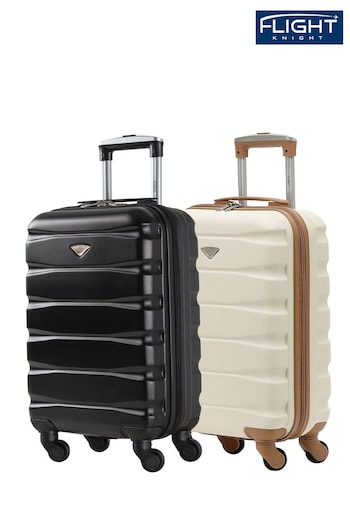 Flight Knight EasyJet Overhead 55x35x20cm Hard Shell Cabin Carry On Case Suitcase Set Of 2 (U74108) | £90