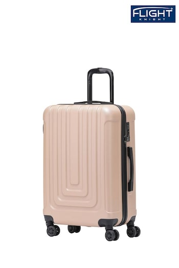 Flight Knight Medium Hardcase Lightweight Check In Suitcase With 4 Wheels (U74124) | £60
