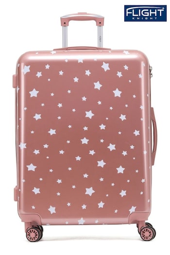 Flight Knight Large Hardcase Printed Lightweight Check In Suitcase With 4 Wheels (U74132) | £90