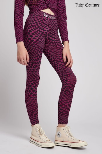 Juicy Couture Pink Warped Leggings cleliah (U74144) | £25 - £36