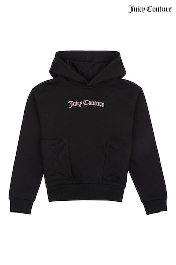 Juicy Couture Oversized Quilted Black Hoodie (U74149) | £55 - £72