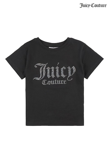 Juicy Couture Diamante Short Sleeve T-Shirt (U74175) | £25 - £36
