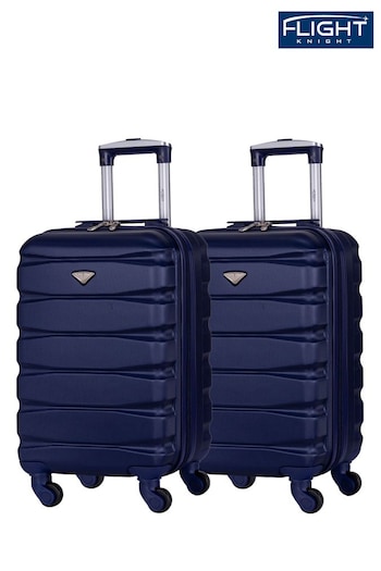 Flight Knight EasyJet Overhead 55x35x20cm Hard Shell Cabin Carry On Case Suitcase Set Of 2 (U74191) | £90