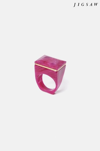 Jigsaw Pink Resin Ring (U74202) | £40