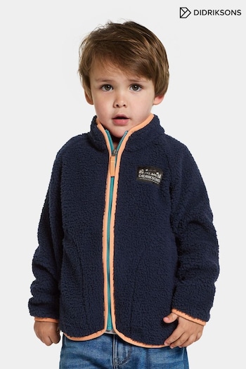 Didriksons Kids Blue Gibbs Full Zip Sweater (U74283) | £45