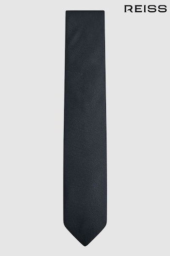 Reiss Navy Ceremony Textured Silk Tie (U74290) | £48