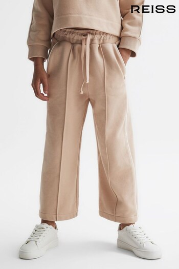 Reiss Camel Amina Senior Drawstring Stripe Joggers (U74330) | £37