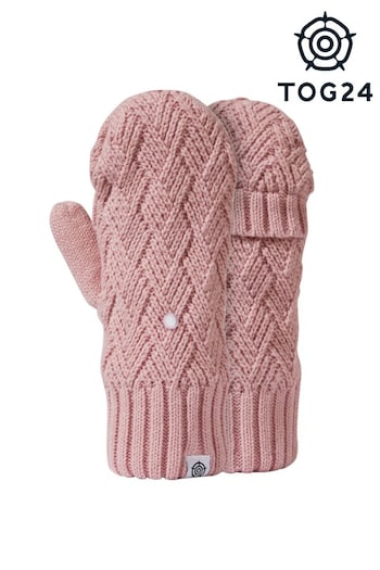 Tog 24 Candy Floss Pink Britton Lined Mittens (U74366) | £29