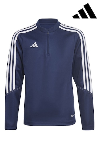 adidas Blue Tiro 23 Junior Sweatshirt (U74430) | £25