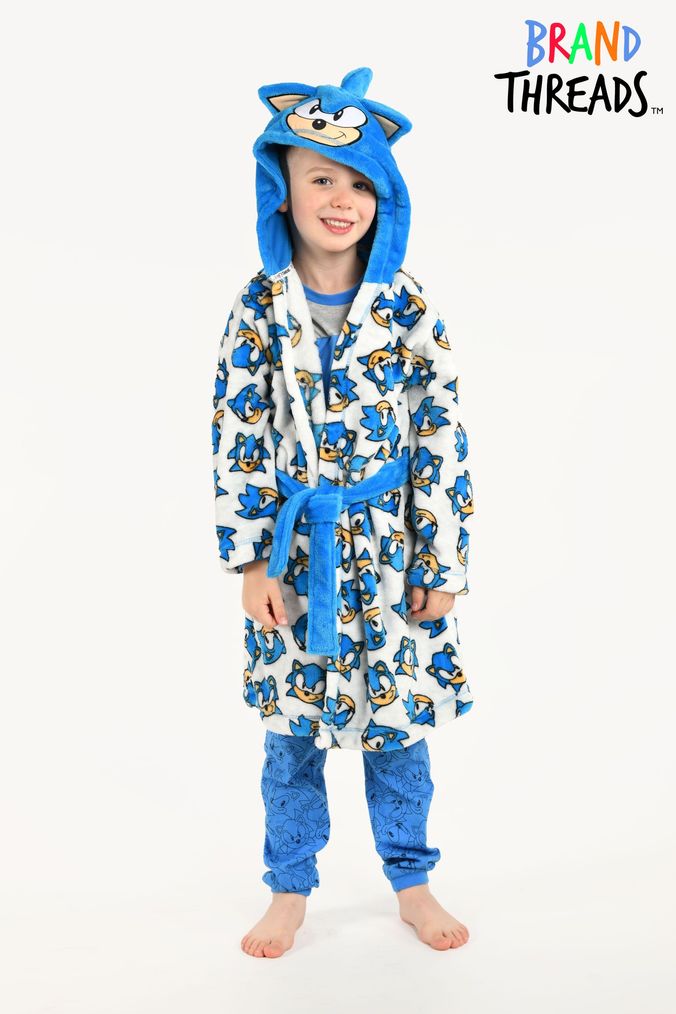 Buy Brand Threads Blue George Pig Fleece Dressing Gown - Boys from Next  Ireland