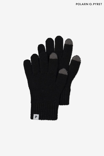 Polarn O Pyret Wool Touch Screen Black Gloves (U74634) | £18