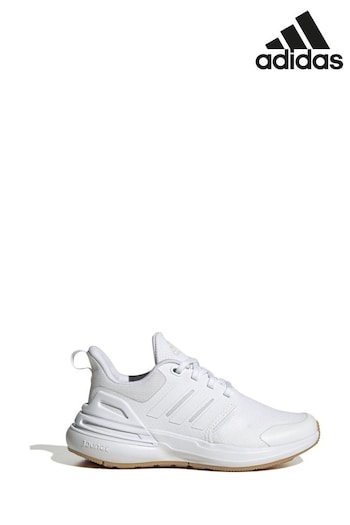 adidas White Sportswear Kids Rapidasport Bounce Lace Trainers (U74725) | £45